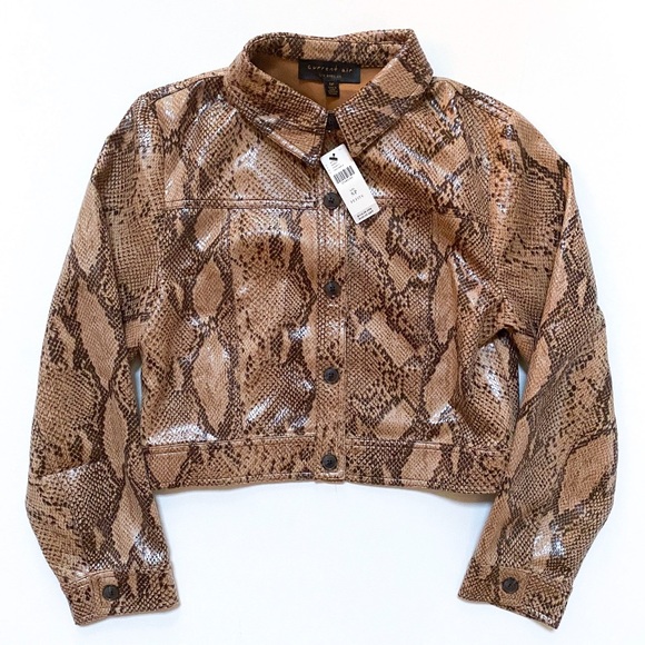 Anthropologie Snakeskin Print Jacket - Picture 4 of 9